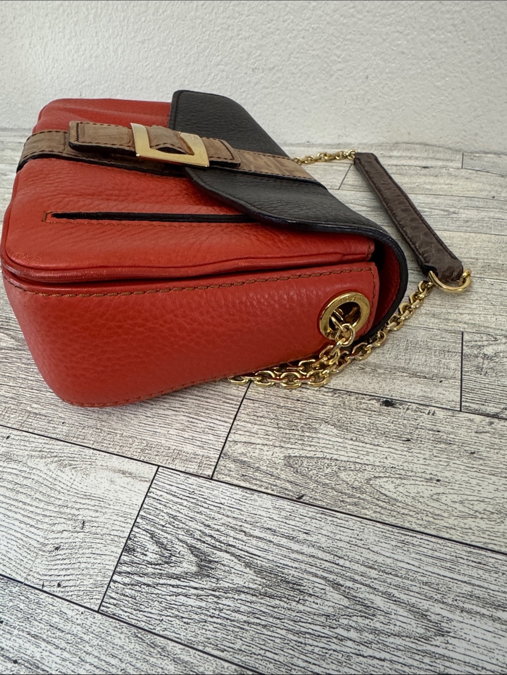 MCM Leather Colorblock Crossbody/Shoulder Bag - Picture 6 of 15